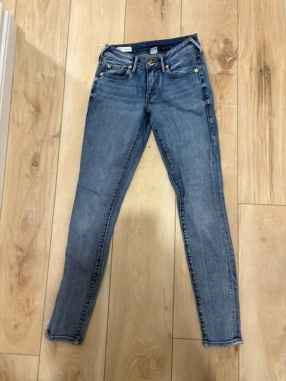 TRUE RELIGION Gold Budda Pocket JENNIE CURVY Mid Rise Jeans - Picture 5 of 9